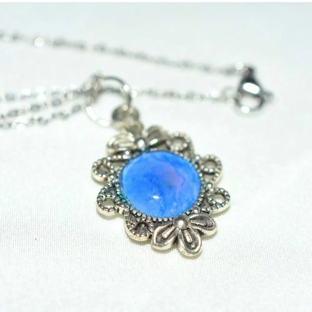 Nostalgic Art Deco Blue Chalcedony Rose 1